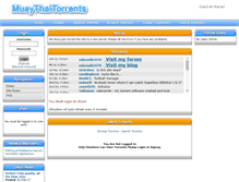Tablet Screenshot of muaythaitorrents.com
